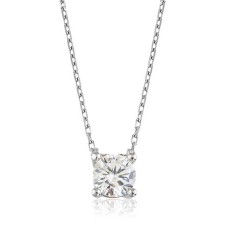 Gümüş Tek Taş Bayan Kolye