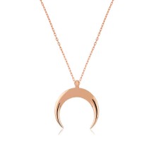 Gümüş Hilal Kolye