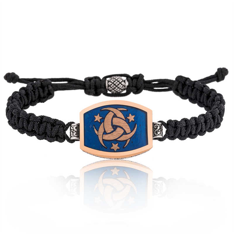 Gümüş Teşkilat-ı Mahsusa Makrome Erkek Bileklik Gümüş Teşkilat-ı Mahsusa Makrome Erkek Bileklik