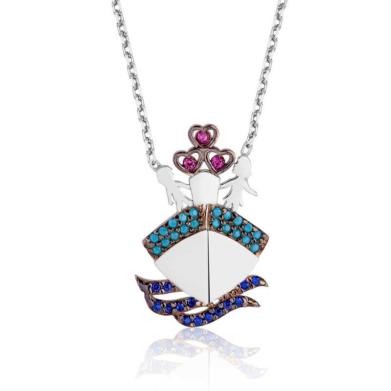 Gümüş Titanik Bayan Kolye Gümüş Titanik Bayan Kolye