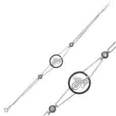 Gümüş Tuğralı Bayan Bileklik