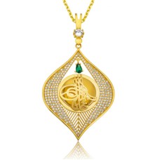 Gümüş Tuğra Ziynet Kolye