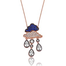 Gümüş Yağmur Bulutu Kolye