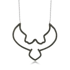 Gümüş Kara Kartal Bayan Kolye