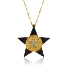 Gümüş Yıldız Bayan Kolye