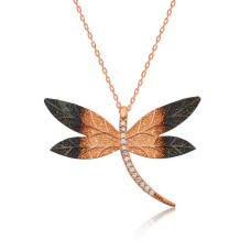 Gümüş Yusufçuk Bayan Kolye