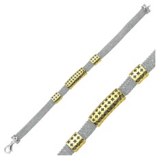 Gümüş Taşlı File Bayan Bileklik