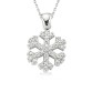 Gümüş Kar Tanesi Bayan Kolye