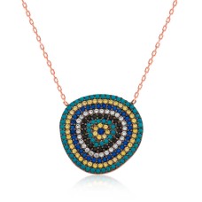 Gümüş Nazar Bayan Kolye