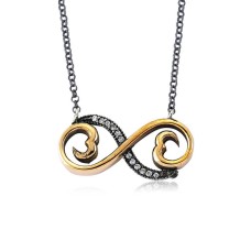 Gümüş Otantik Sonsuzluk Bayan Kolye