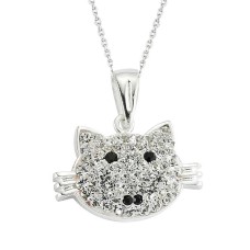 Gümüş Kedi Bayan Kolye