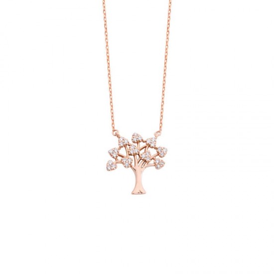 Ağaç Gümüş Kolye GMS1424