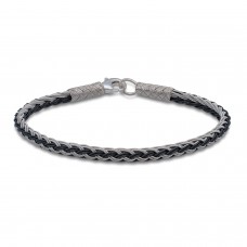 Gümüş İkili Örgü Kazaziye Bileklik