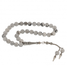 ​Doğaltaş Metal Püsküllü Havlit Taşı Tesbih