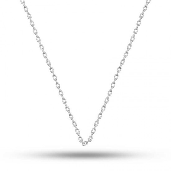 Gümüş 0.40 Mikron 50 Cm Forse Zincir Gümüş 0.40 Mikron 50 Cm Forse Zincir