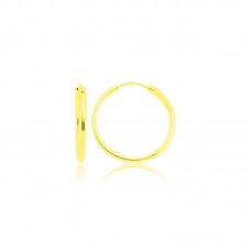 ​Gümüş Altın Kaplama Halka Küpe