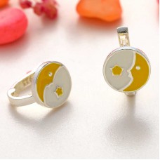 Gümüş Ay Yıldız Çocuk Küpesi