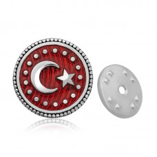 Gümüş Ay Yıldız Rozet