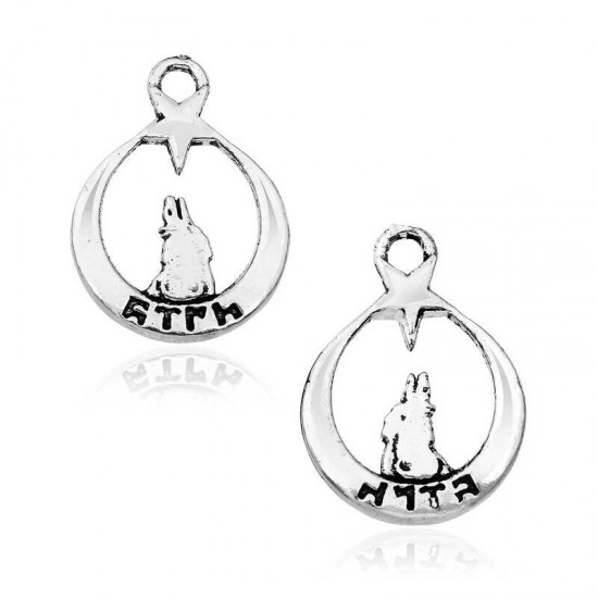 Gümüş Ayyıldız Bozkurt Tesbih Püskül Ucu Gümüş Ayyıldız Bozkurt Tesbih Püskül Ucu