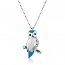 ​Gümüş Baykuş Bayan Kolye