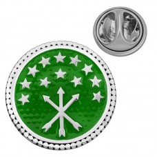 Gümüş Çerkes Bayrağı Rozet