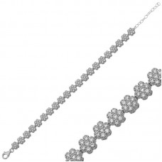 ​Gümüş Çiçek Bayan Bileklik