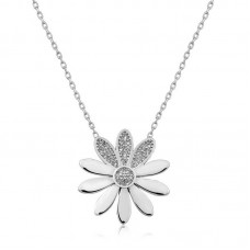 ​Gümüş Çiçek Bayan Kolye