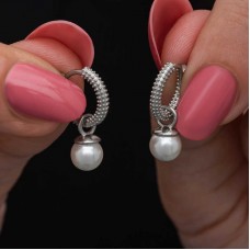 Gümüş İnci Kadın Küpe