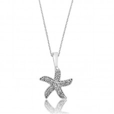 Gümüş Deniz Yıldızı Bayan Kolye