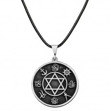 ​Gümüş Dört Halife İsimleri İşlemeli Kolye