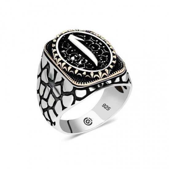 Gümüş Elif Oval Erkek Yüzük Gümüş Elif Oval Erkek Yüzük