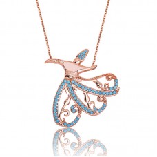 Gümüş Semazen Bayan Kolye