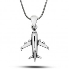 ​Gümüş Uçak Kolye