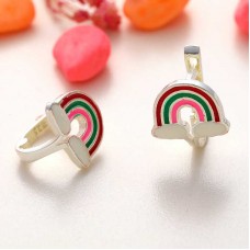 Gümüş Gökkuşağı Çocuk Küpe