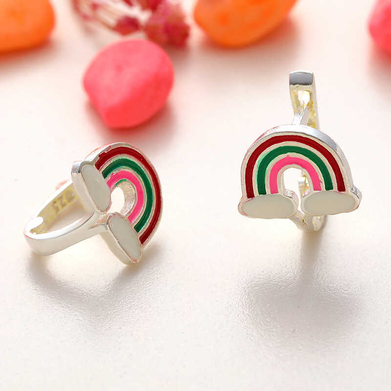 Gümüş Gökkuşağı Çocuk Küpe Gümüş Gökkuşağı Çocuk Küpe