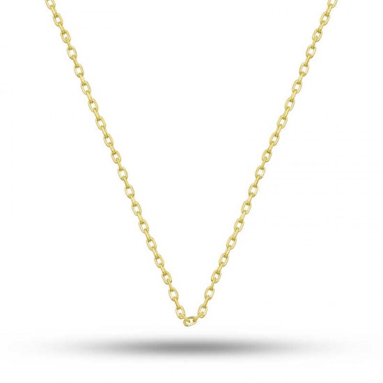 Gümüş Gold 0.30 Mikron 45 Cm Forse Kadın Zincir