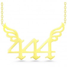 Gümüş Gold 444 Melek Sayısı Kadın Kolye