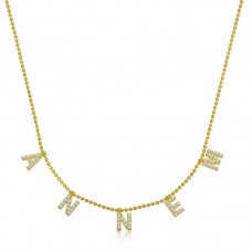 ​Gümüş Gold Annem Yazılı Bayan Kolye