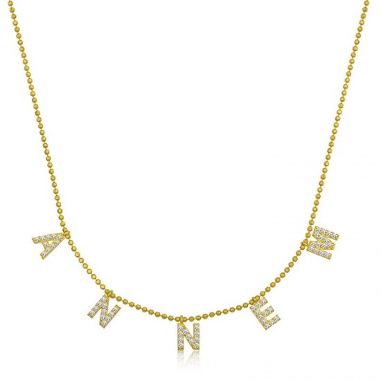 Gümüş Gold Annem Yazılı Bayan Kolye Gümüş Gold Annem Yazılı Bayan Kolye