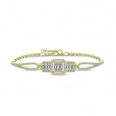 ​Gümüş Gold Baget Bayan Bileklik