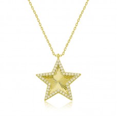 Gümüş Gold Fırfır Desenli Yıldız Kadın 