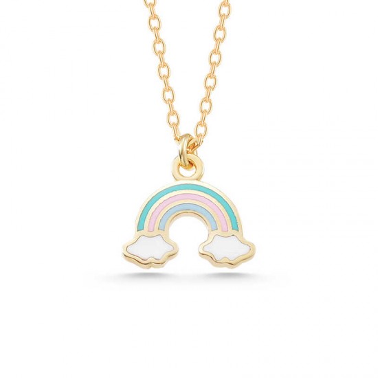 Gümüş Gold Gökkuşağı Kadın Kolye Gümüş Gold Gökkuşağı Kadın Kolye