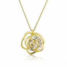 ​Gümüş Gold Gül Kadın Kolye