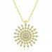 Gümüş Gold Güneş Kadın Kolye Gümüş Gold Güneş Kadın Kolye