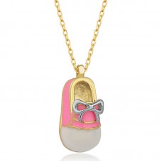 Gümüş Gold Kız Çocuk Pabuç Kadın Kolye