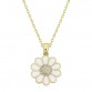 Gümüş Gold Papatya Kadın Kolye