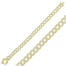 Gümüş Gold Taşlı Gurmet Bayan Bileklik