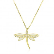 Gümüş Gold Yusufçuk Bayan Kolye