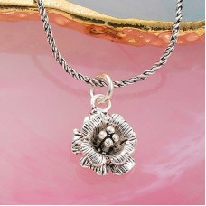 Gümüş Gül Kadın Kolye