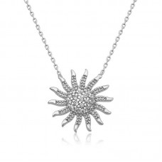 ​Gümüş Güneş Bayan Kolye